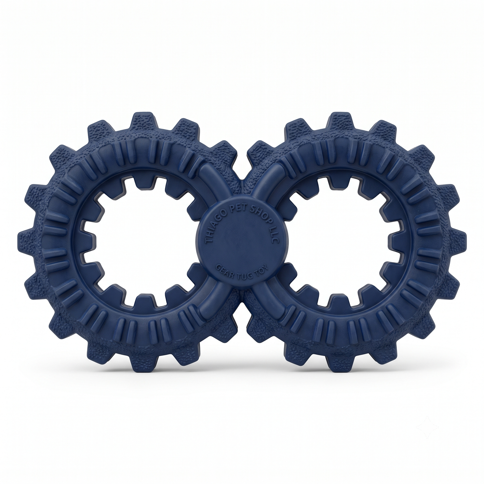 Thiago Pet Shop LLC Heavy Duty Double Gear Dog Tug Toy - Durable Chew Toy for Dogs