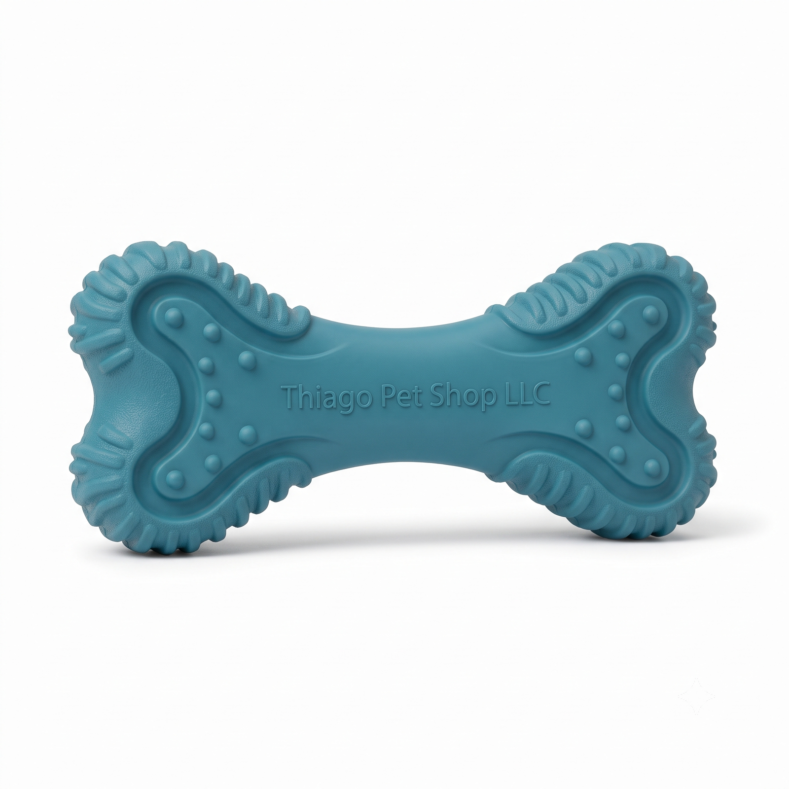 Thiago Pet Shop LLC Heavy Duty Rubber Bone Dog Chew Toy - Durable Dental Teething Toy - Image 2
