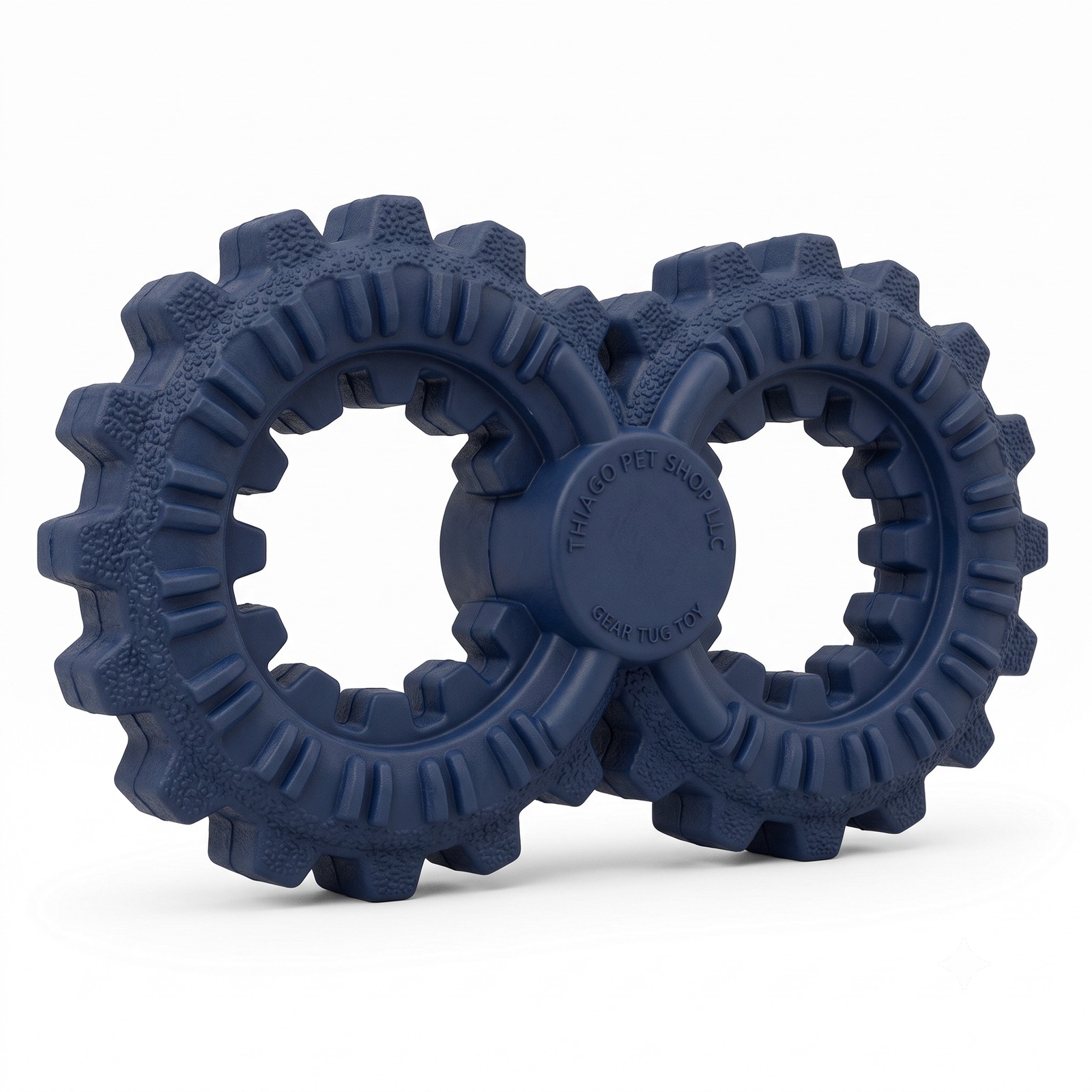 Thiago Pet Shop LLC Heavy Duty Double Gear Dog Tug Toy - Durable Chew Toy for Dogs - Image 2