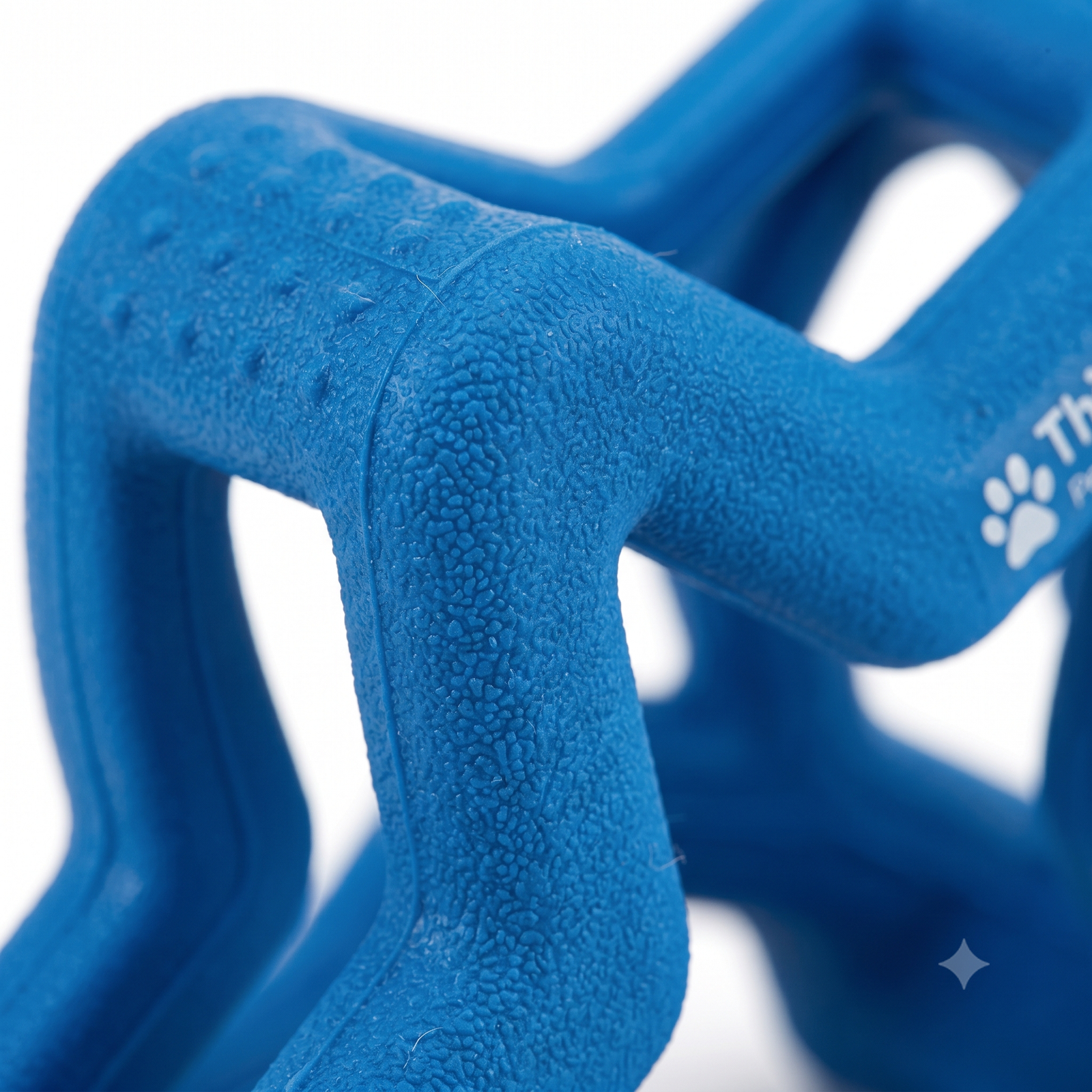 Thiago Pet Shop LLC Durable 3D Star Dog Chew Toy - Geometric Rubber Fetch & Teething Toy - Image 3