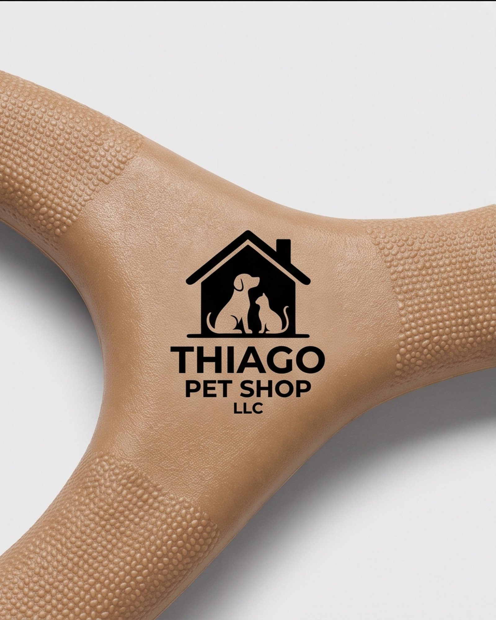 Thiago Pet Shop LLC Wishbone Dog Chew Toy - Tan - Image 3