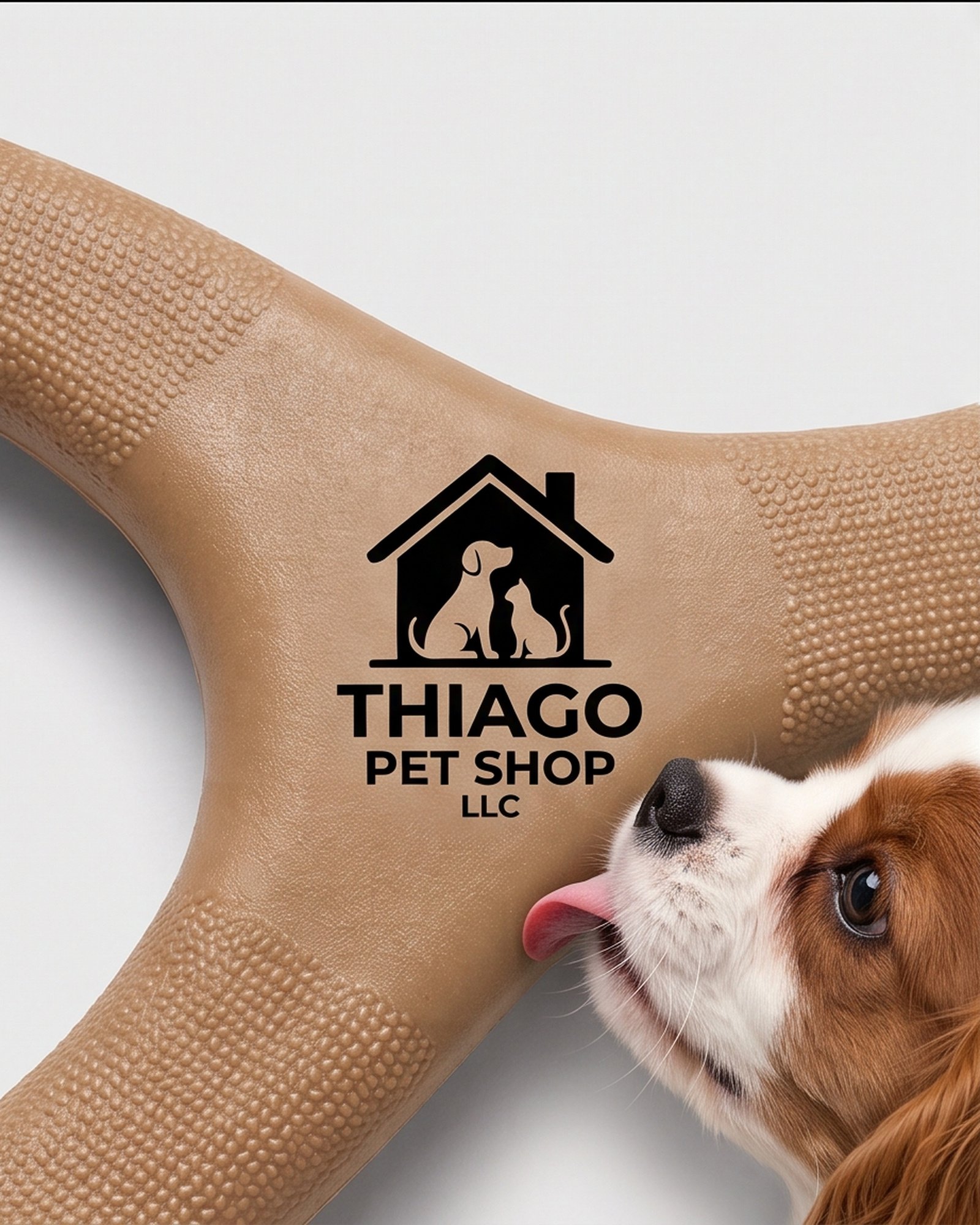Thiago Pet Shop LLC Wishbone Dog Chew Toy - Tan - Image 7